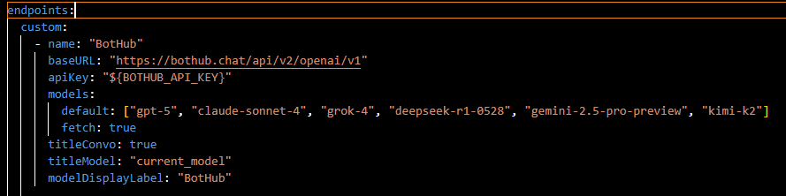 LibreChat: open-source интерфейс для ваших моделей в экосистеме BotHub